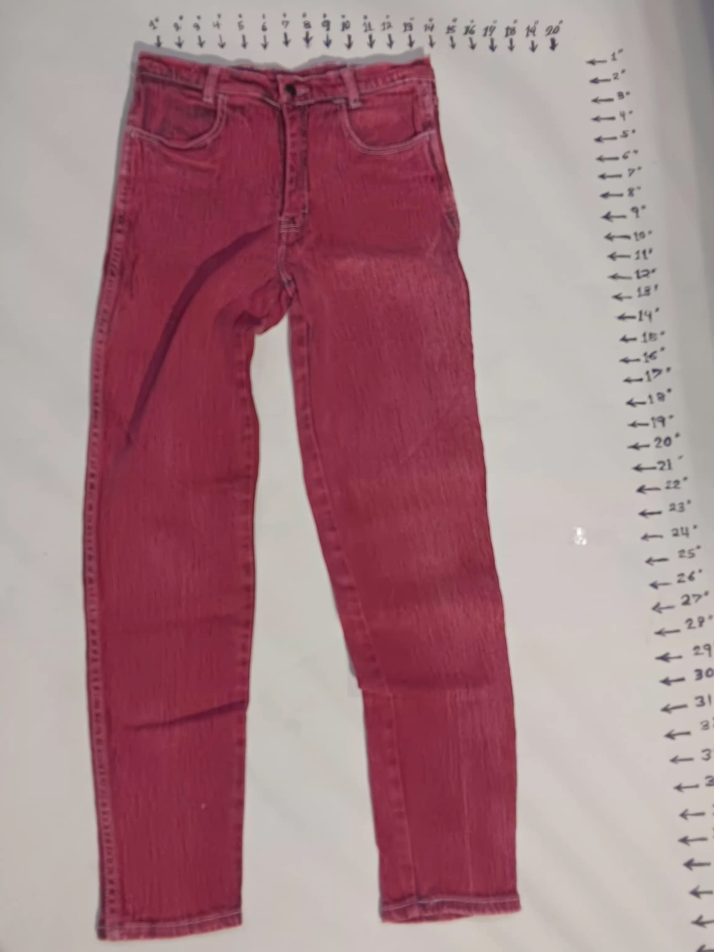 Sergio Valente 80s Red Aucd Wash Highrise Jeans